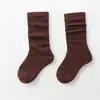 Meias Infantis Outono Inverno Meias Empilhadas Meias de Algodão Meninos e Meninas Bebê Meias de Cano Médio Outono Cano Alto Estilo Coreano