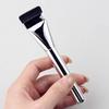 Brocha de Base Personalizada Tubo de Aluminio Galvanizado Cabeza Plana de Forma Recta No Absorbe Polvo Brocha Correctora Impecable Utensilios Cosméticos Cangzhou Oem