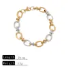 Joyería Transfronteriza Joyería de Mano Lujo Ligero Gama Alta Nicho Mujeres y Hombres Verano Pulsera que No se Desvanece Acero de Titanio Oro Plata Al por Mayor