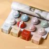 [Frasco de Cerámica] Estilo Antiguo Guochao Bálsamo Antiguo Portátil Madera de Agar Ámbar Gris Fragancia Ligera Aromaterapia Sólido Al Por Mayor