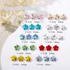 Arte de uñas de celebridad de internet flor de ciruelo punta de diamante súper brillante cristal transparente rosa champán decoración de uñas fábrica de diamantes al por mayor