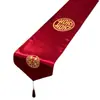 Toalha de Mesa de Casamento com Caminho de Mesa de Caractere Dupla Felicidade Vermelho, Capa para Mesa de Centro e Mesa de Jantar, Decoração de Quarto de Casamento, Noivado de Casamento, Arranjo de Casa Nova Estilo Chinês