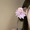 Nuevo Estilo Hermoso y de Aspecto Elegante Estilo Suave Rosa Flor Soñadora Pasador Lateral para el Cabello Accesorios para el Cabello de Estilo Suave y Femenino para Mujeres