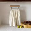 Pantalones casuales de verano para niñas, estilo occidental, personalizados, de marca de moda, estilo coreano, con encaje Mori, pantalones anchos dulces y huecos