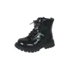 Botas Martin para Niños Transfronterizas 2026 Otoño Nueva Moda Botines Cortos para Niñas, Botas de Piel para Niños Pequeños, Botas Individuales Estilo Británico para Niños