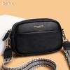2024 Nuevo Bolso de Cuero para Mujer al Por Mayor Transfronterizo Simple Capa Superior Cuero Vacuno Moda Tendencia Hombro Bandolera Bolso Cuadrado Pequeño