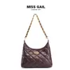 Bolso de Mujer de Cuero Suave Estilo Nuevo con Acabado de Alta Gama, Bolso de Hombro Acolchado Estilo Chanel, Bolso Tote, Bolso Transfronterizo de Gran Capacidad de Nicho