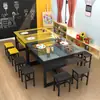 Mesa de pintura em vidro para estudantes, mesa de arte, mesa e cadeira para aulas de reforço e treinamento, mesa de desenho para jardim de infância de caligrafia artesanal