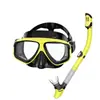 Equipo de buceo: Máscara de buceo de alta definición con graduación y protector nasal integrado, máscara de snorkel para adultos con tubo de snorkel completamente seco