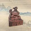 Adornos de escritorio de madera de azufaifo rayo natural cuatro santos 6cm Adornos de las cuatro bestias míticas: Dragón Verde, Tigre Blanco, Ave Bermellón y Tortuga Negra