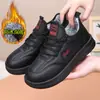 Zapatos de Tela Old Beijing para Mujer, Zapatos de Algodón a la Moda con Forro de Felpa, Zapatos de Algodón Cálidos Antideslizantes Casuales de Invierno para Madres de Mediana Edad y Personas Mayores