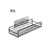 Estante de almacenamiento de baño de hierro forjado, estante para gel de ducha, cesta de lavado para baño sin perforaciones, estante de almacenamiento para cocina para colgar en la pared