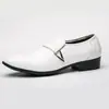 Jianda 2268 sapatos de pedal bico fino brilhantes sapatos formais de negócios masculinos sapatos de casamento atacado