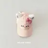 Gorra de Béisbol Amarilla Crema con Orejas de Gato~Gorra de Béisbol Kt Cat para Niñas Primavera y Otoño Sombrero de Sol con Protección Solar para Niños Verano