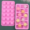 Molde de Silicona DIY de 18 Piezas para Chocolate con Forma de Diamante, Charola para Hielo, Molde de Silicona para Cubitos de Hielo de Gelatina, Uva, Jabón Artesanal DIY