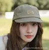 Gorra de Mujer Primavera y Verano Americana Secado Rápido Suave Superior Visera Corta Gorra de Béisbol Plana a lo Largo de la Calle Gorra Hip-hop Gorra de Trabajo para Hombre y Mujer