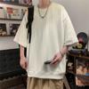 Camiseta para hombre 2024 Nuevo estilo distintivo Camiseta de manga corta para hombre Estilo Hong Kong Suelta Talla grande Camiseta casual de media manga para hombre