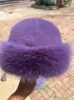 Nuevo Sombrero de Borrego Falso Mongol para Mujer, Sombrero de Cubeta Grueso de Invierno Cálido con Protección para las Orejas, Moda Versátil Transfronteriza Europea y Americana Sombrero de Piel