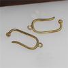11*19mm gancho de oreja en forma de U de cobre fundido para colgar en la oreja accesorios de joyería diy color cobre retención Yufeng hardware
