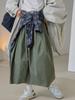 Falda Larga Elástica de Cintura Ancha Estilo Japonés para Exteriores, Holgada, Adelgazante, Nueva para Primavera Temprana para Mujer