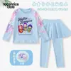 Transfronteiriço Kpop Caçadores de Demônios Grupo Feminino Caçador de Demônios Roupa de Banho Infantil Roupa de Banho Feminina de Duas Peças Manga Longa Secagem Rápida