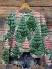 Suéter navideño con impresión digital 3D, nuevo jersey holgado de árbol de Navidad 2023, suéter de cuello redondo para hombre y mujer