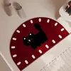 Tapete de Chão de Banheiro Desenho Animado Fofo, Absorvente, Tapete de Chão de Lama de Diatomáceas Macio, Tapete de Chão de Banheiro, Resistente a Manchas, Fácil de Cuidar, Secagem Rápida, Tapete Antiderrapante