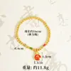 Estilo Francés Antiguo, Estilo Chino, Pulsera de Cuentas de Oro de Arena Vietnamita, Candado de Longevidad, Bolsa de la Suerte, Diseño de Goteo de Aceite, Color Duradero, Suministro de Nuevo Estilo Chino