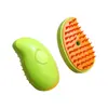 Peine Masajeador Eléctrico con Spray para Mascotas Spray de Una Tecla Peine de Limpieza Cepillo de Baño Anti-Vuelo de Pelo Suministros para Mascotas