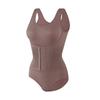 Macacão modelador Cross-Border, Macacão com controle abdominal, Body modelador de cintura e abdômen, Corset reforçado, Macacão com botões que levanta o bumbum