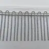 Corrente de Contas para Barba Franja de Metal Renda Roupas Femininas Gola de Vestido Acessórios de Franja Corrente de Contas de Metal Renda de Franja