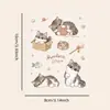 Pegatinas de Gato Transparentes Pegatinas para Diario de Gato Cotidiano Gatitos Lindos de Dibujos Animados Pegatinas Decorativas Guka DIY