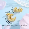Pingente Cruz Gota D'água Banhado a Ouro Prata Pura 999 Cravejado com Diamantes Colar DIY Feito à Mão Pulseira de Contas Acessórios de Pingente