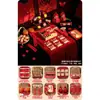 Decoração e ornamentos para mesa de chá de casamento, arranjo de mesa para decorar a sala de estar, quarto de noiva de alto padrão, conjunto de cerimônia de chá de noivado estilo chinês novo