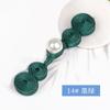 Hebilla de Cheongsam Calabaza de perla Hebilla de tela para traje Tang Ropa de moda nacional Hanfu Estilo chino Botones decorativos cosidos a mano