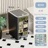 Cubo de basura doméstico con tapa, alto valor estético, adecuado para sala de estar, lujo ligero, gama alta, gran capacidad, operado con pedal, para cocina, baño, inodoro, papelera
