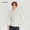 APO Ropa de Hombre Otoño e Invierno Suéter de Cuello Medio Abierto Marca de Moda para Hombre Sentido de Alta Gama Suéter de Punto de Cuello Alto Holgado Manga Larga