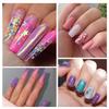 Nail art lantejoulas glitter em pó laser gradiente azul-verde nail art joias fluxo cânhamo enchimento gota cola cebola dourada em pó kg