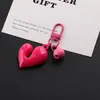 Llavero de Campanilla con Forma de Corazón Estilo Coreano de Alto Valor Estético, Kit para Hacer Manualidades con Cuentas, Accesorio Colgante Versátil