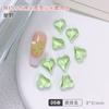 Arte de Uñas Cristal Corazón de Durazno Torcido Diamante Fondo Puntiagudo Joyería Grande y Pequeña Celebridad de Internet Caliente Corazón Super Flash Uñas Diamante Corazón Torcido Venta al por Mayor