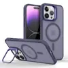 Para Apple 16Pro capa de celular iPhone15Promax com suporte de lente capa protetora capa magnética sensível à pele