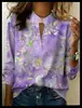 2026 Ropa de mujer transfronteriza europea y americana de Amazon, top de camisa casual de moda de otoño con cuello en V holgado para mujer