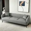 Sofá de cuero estilo nórdico, apto para dos o tres personas, con un diseño lujoso, ideal para apartamentos pequeños, propiedades de alquiler, hoteles, salas de estar y salas de juegos