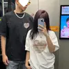 Algodón Puro Peinado, Camisetas Especiales a Juego para Pareja, Nuevo Estilo de Verano, Tendencia Nicho Manga Corta