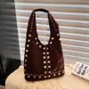 Bolso Tote Minimalista Esmerilado Transfronterizo Invierno 2026 para Mujer, Bolso Cruzado Versátil Casual para Hombro/Axila