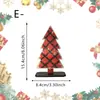 Nuevos adornos de madera navideños transfronterizos con pintura de lunares, decoración de mesa para árbol de Navidad para un ambiente festivo en la sala de estar