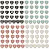 Acessórios para Joias DIY Coração Esmaltado Dupla Face Letra Inglesa 26 Pingentes de Liga para Colar Brincos Pulseira Charms