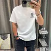 Camiseta de Manga Corta para Hombre Camiseta de Algodón Puro Holgada Moderna Cuello Redondo Camiseta Casual Marca de Moda Camiseta para Hombre Patrón Logo Personalización