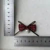 Acessórios de Tecido com Laço KT Xadrez para Pendurar Outono e Inverno Flor para Sapato DIY Flor para Chapéu Bolsa Acessórios de Decoração de Boneca Acessórios para Roupas