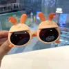 Orejas de Conejo Silicona Suave Gafas de Sol Polarizadas para Niños Gafas de Conejita HD Gafas de Dibujos Animados Lindas